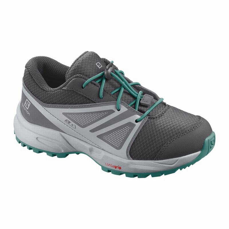 Salomon SENSE CLIMASALOMON™ WATERPROOF Zapatillas De Running Niños - Negras / Azules - Colombia (801